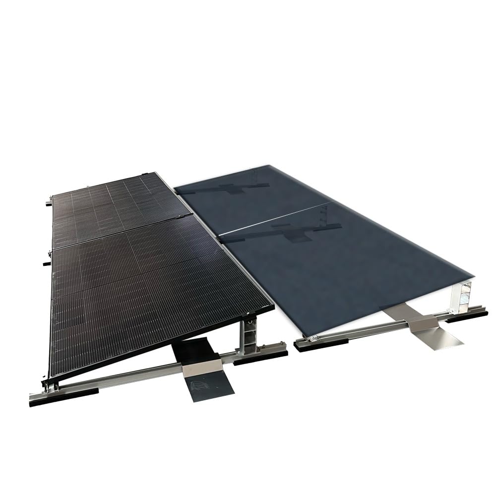 Solar Halterung Flachdach Ballast für 4 Solarmodule Montageset - Bohrfrei & Schnellmontage - 0% MwSt.